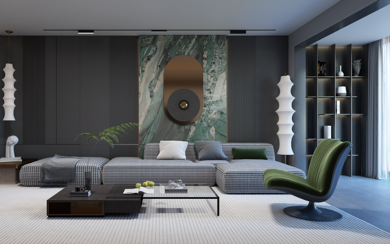 星空灰生態板-板材全屋定制案例