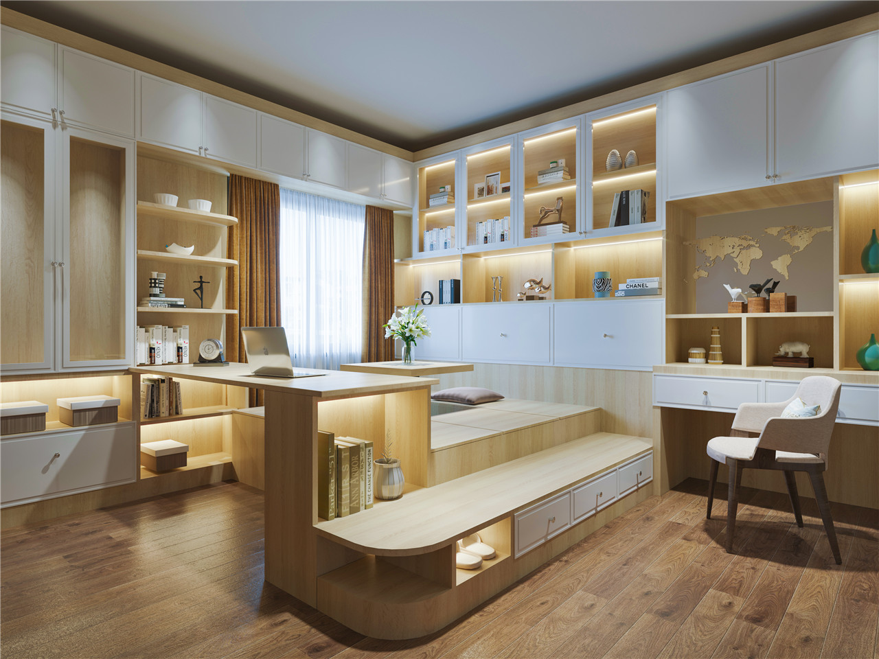 多元橡木生態板-板材全屋定制案例