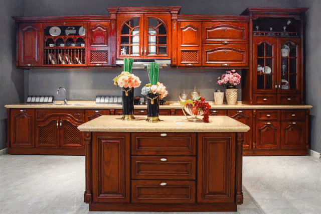 鵬鴻蘇明哲同款歐式實木櫥柜